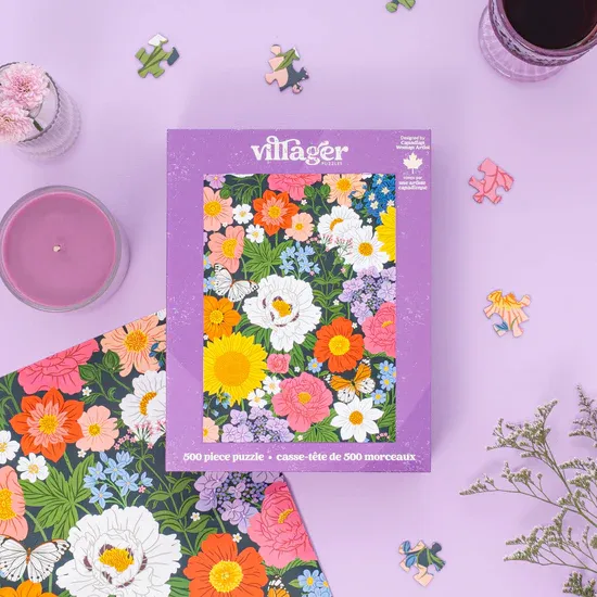 Midnight Blooms Puzzle 500pc