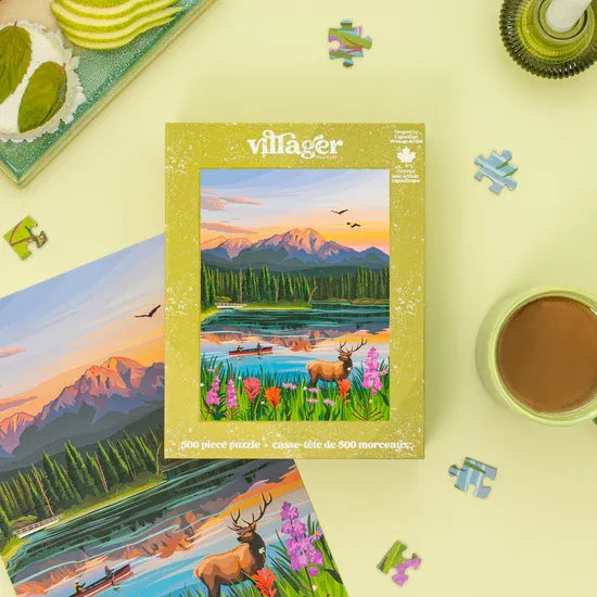 978 Villager Puzzle "Jasper Flowers" 500pc