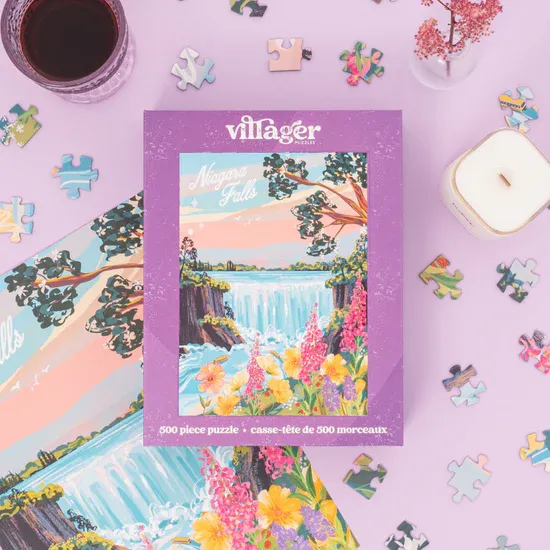 985 Villager Puzzle "Niagara Falls" 500pc