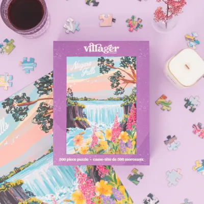 985 Villager Puzzle "Niagara Falls" 500pc