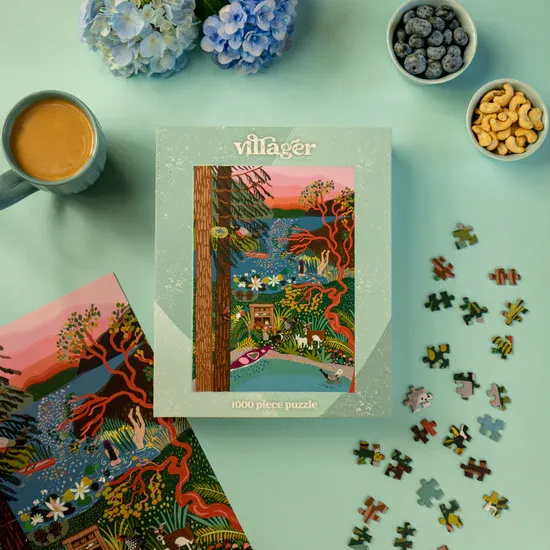 990 Villager Puzzle "Salt Spring Island" 1000pc