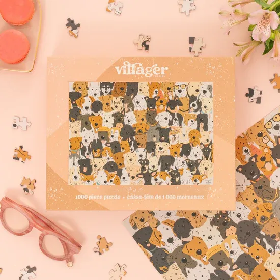 993 Villager Puzzle "Rescue Dogs" 1000pc