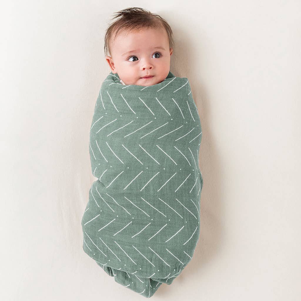562 Itzy Ritzy Breastfeeding Boss - Sage Mudcloth