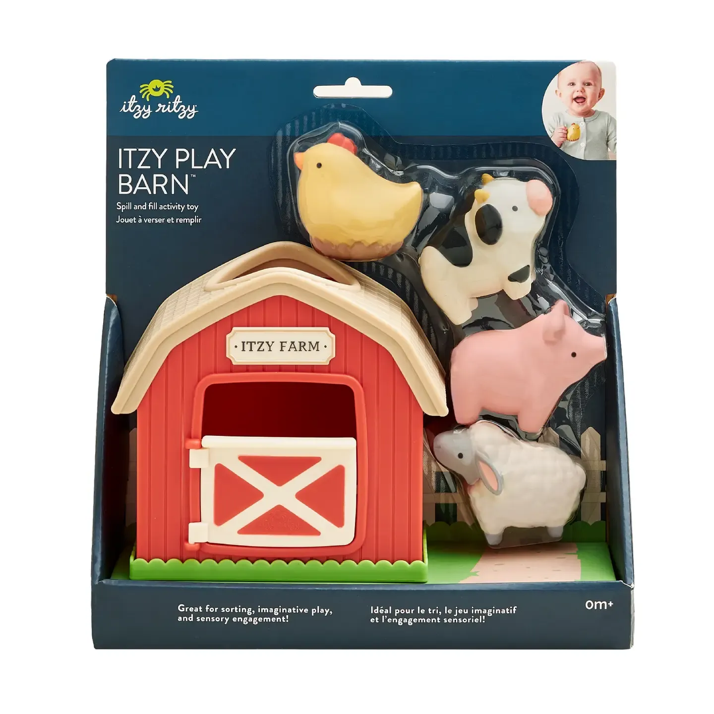 570 Itzy Ritzy Itzy Play Barn - Spill &amp; Fill Activity Toy