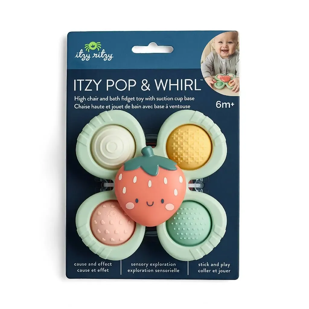 566 Itzy Ritzy Itzy Pop &amp; Whirl Bath &amp; Travel Toy - Strawberry