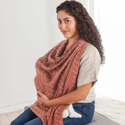 Rust Mudcloth Breastfeeding Boss