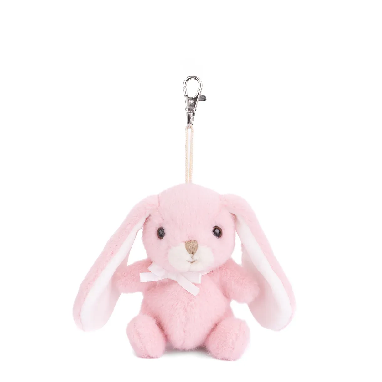 498 Bukowski Bouncy Bunny Bag Charm - Strawberry Pink
