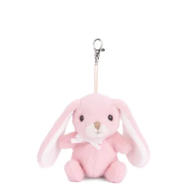 498 Bukowski Bouncy Bunny Bag Charm - Strawberry Pink