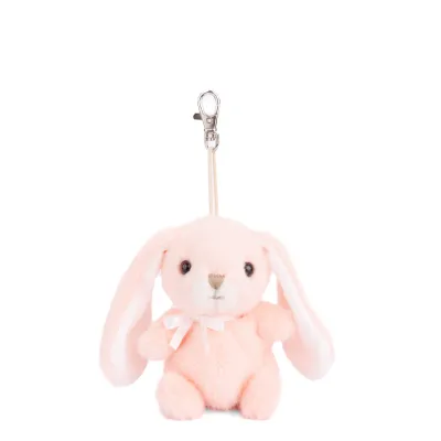 Peach Bouncy Bunny Bag Charm