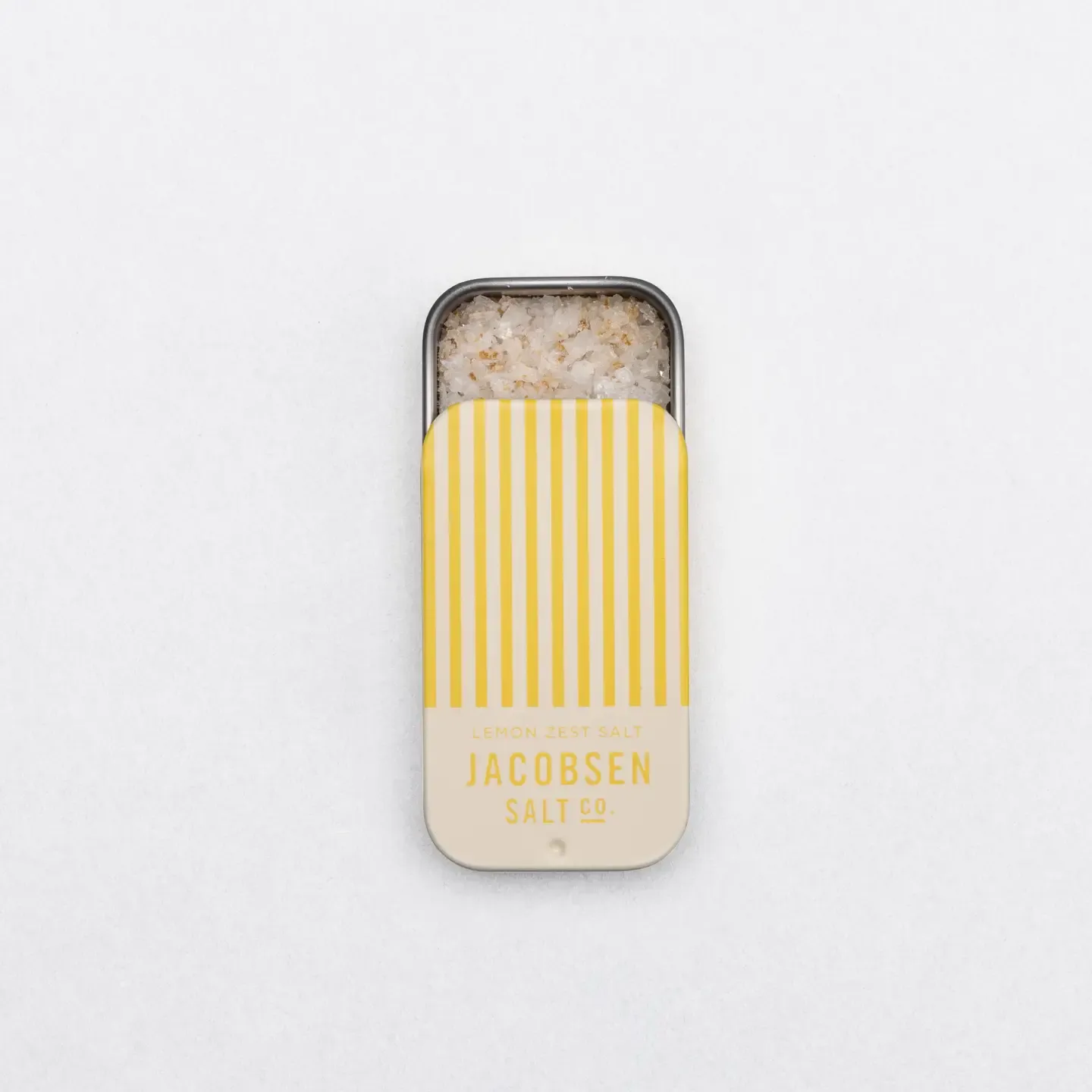 1237 Jacobsen Salt Co. Infused Lemon Zest Sea Salt Slide Tin