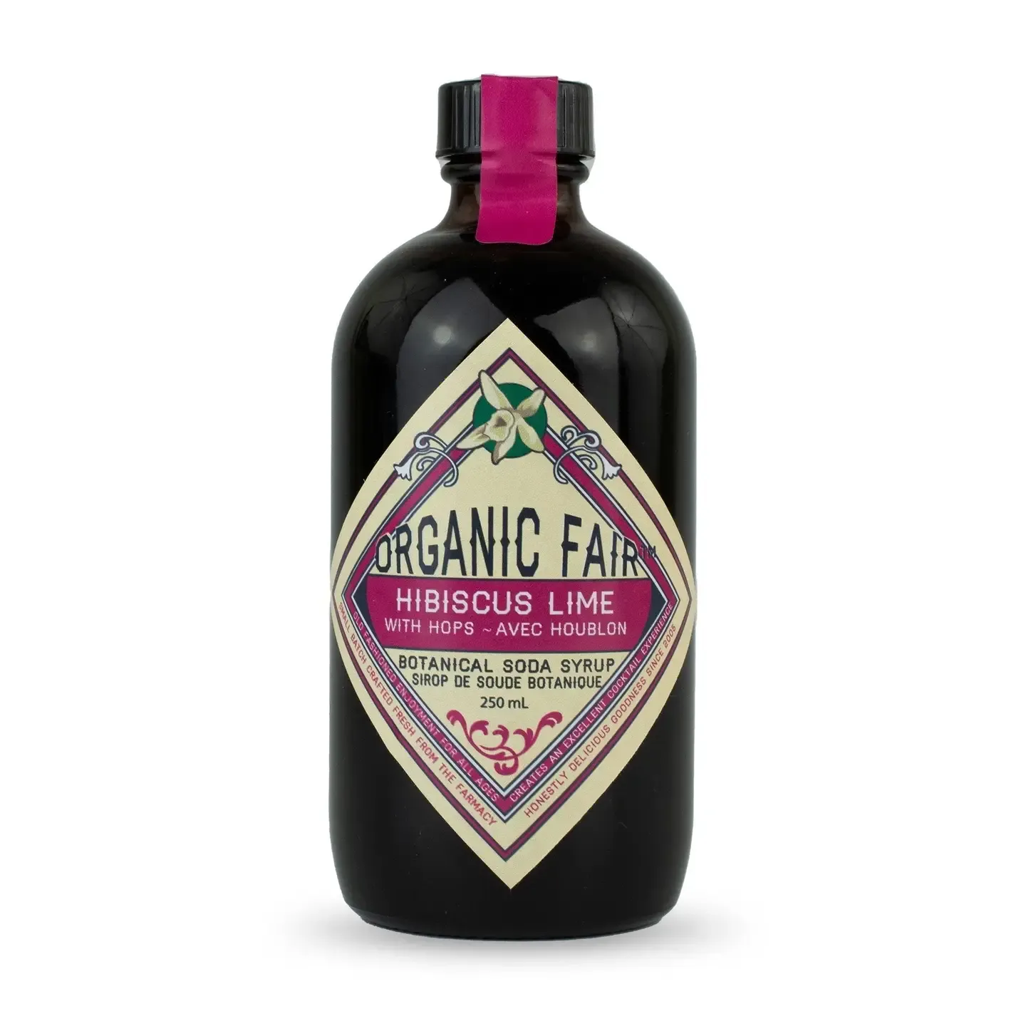 1234 Organicfair Hibiscus Soda Syrup With Lime &amp; Hops