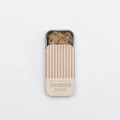 1246 Jacobsen Salt Co. Infused Black Garlic Sea Salt Slide Tin