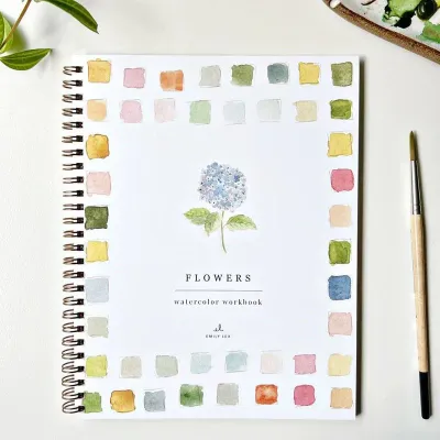 1249 Emily Lex Studio Flowers Watercolour Workbook