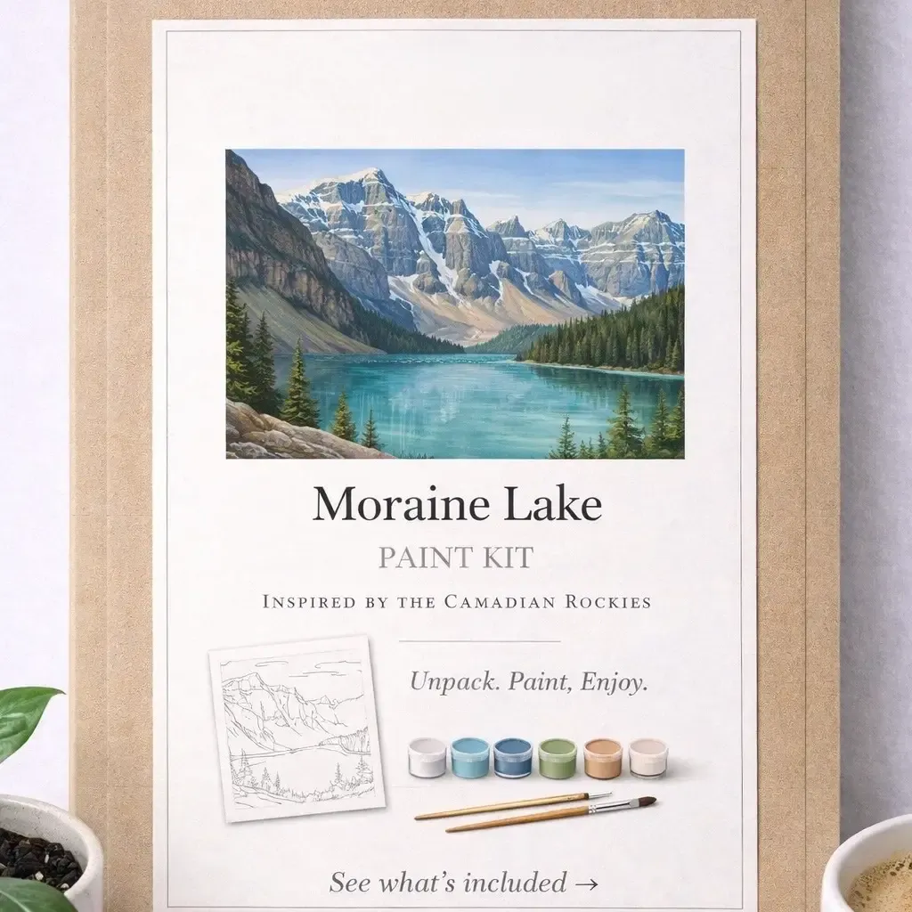 2345 Canvas Kit - Paint Kit "Moraine Lake"