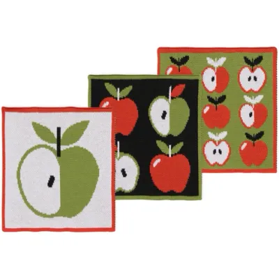 Apple A Day Set of 3 Dish Cloths
