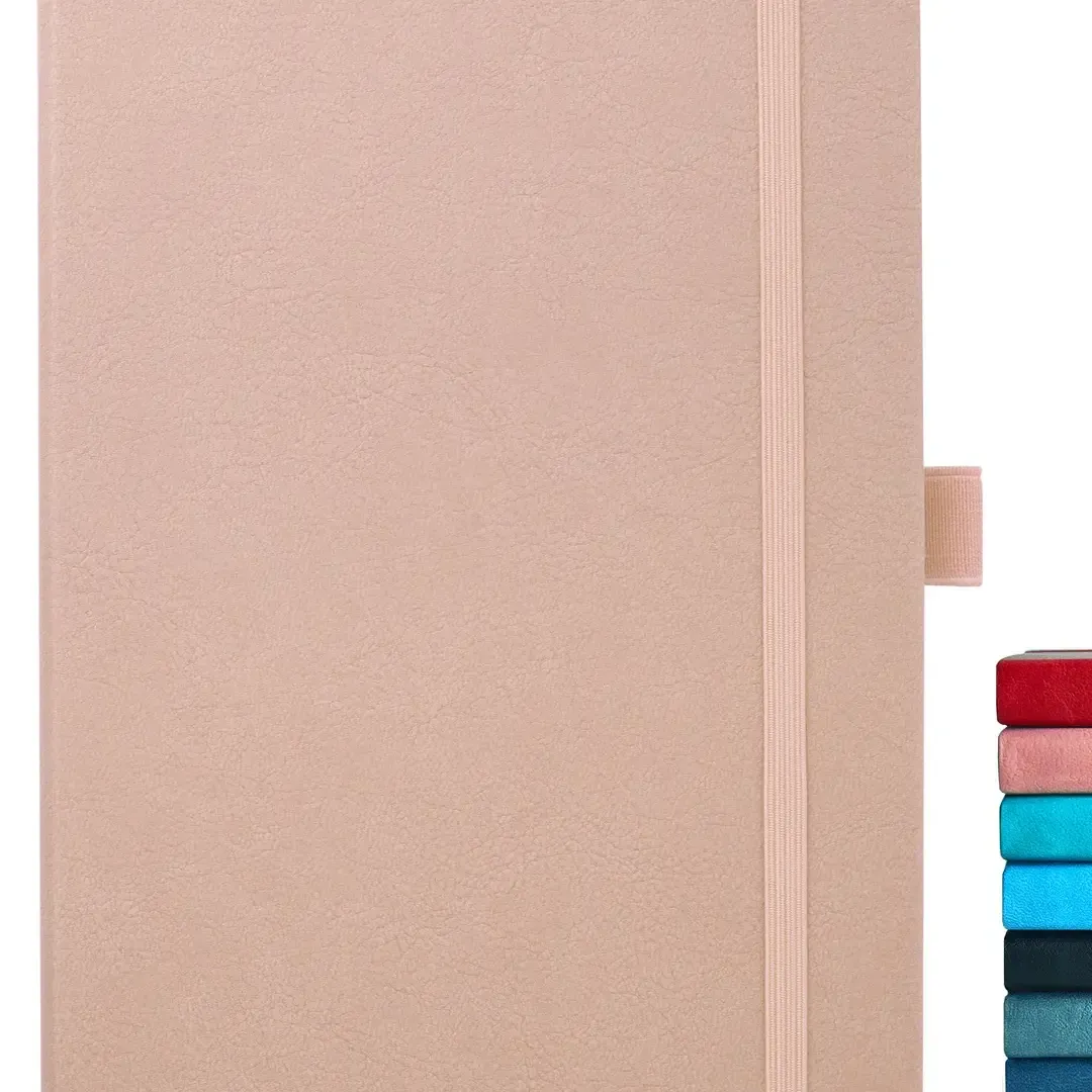 1133 Doodle Vegan Leather Pink Notebook