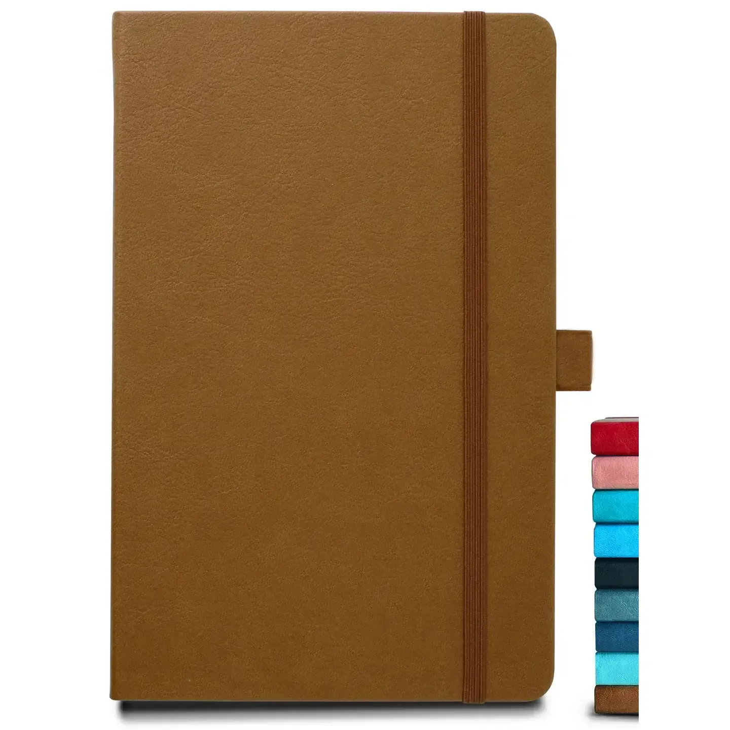 1134 Doodle Vegan Leather Brown Notebook