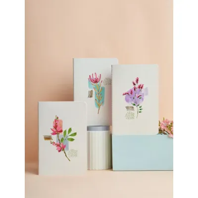 1136 Doodle Pastel Petal - Set of 3 Notebooks