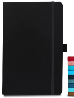 Black Vegan Leather Notebook