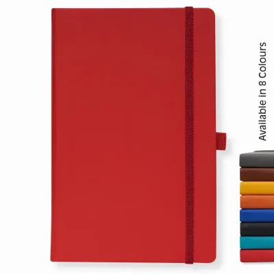 1135 Doodle Vegan Leather Red Notebook