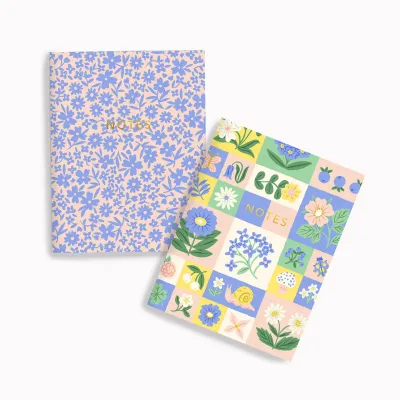 Petal Patchwork &amp; Ditsy Floral Pocket Notebook Set