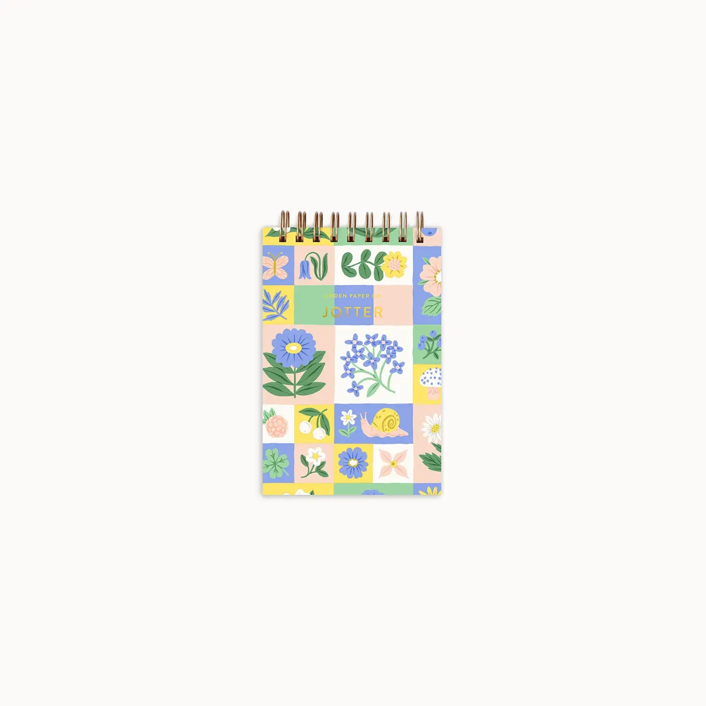 Petal Patchwork Jotter Mini Spiral Notebook