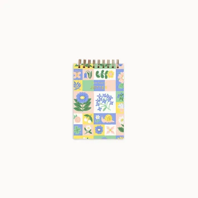 Petal Patchwork Jotter Mini Spiral Notebook
