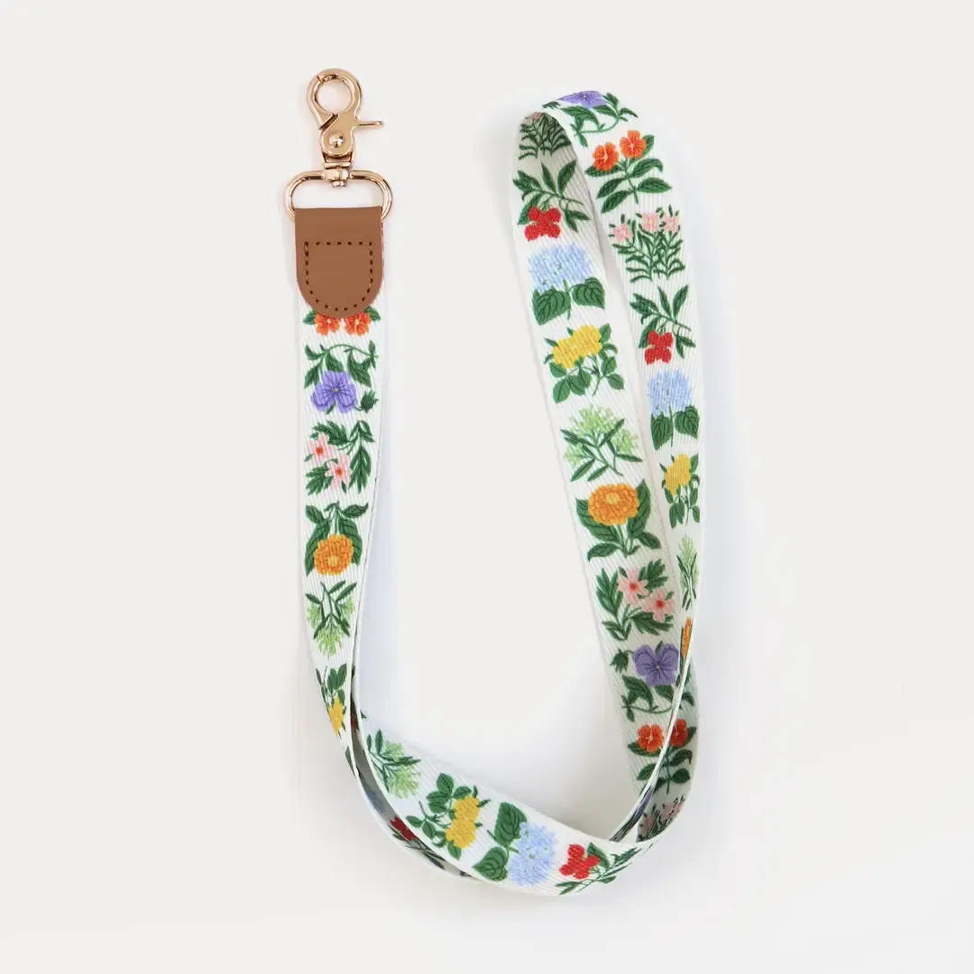 Folk Floral Lanyard
