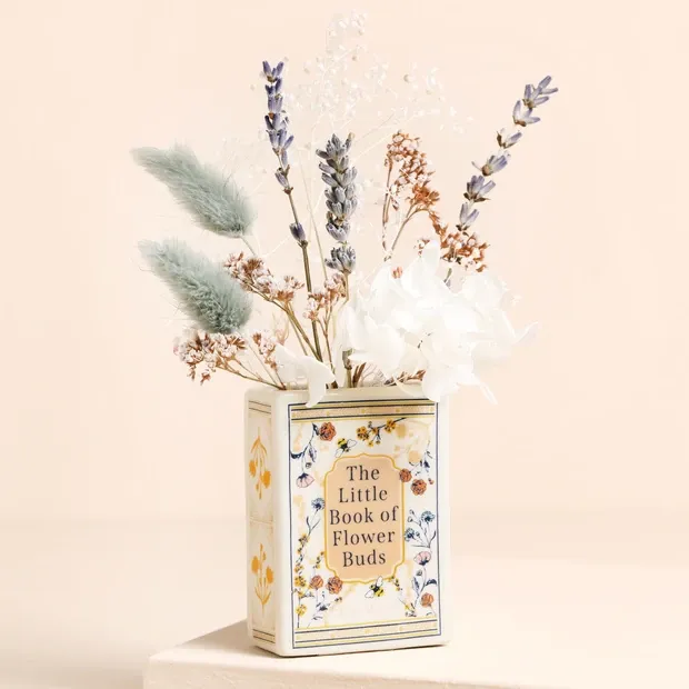 906 Lisa Angel Little Book Of Flowers Buds Tiny Vase
