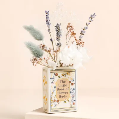 906 Lisa Angel Little Book Of Flowers Buds Tiny Vase