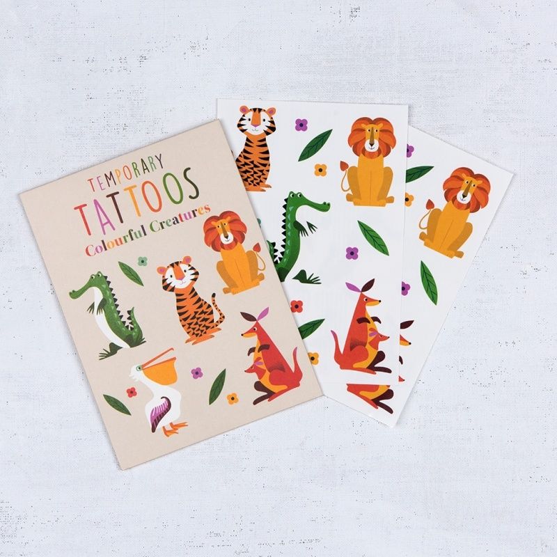 445 Rex London Temporary Tattoos - Colourful Creatures
