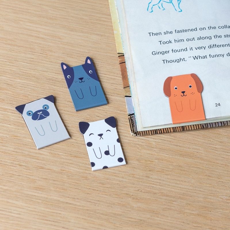 464 Rex London Magnetic Dog Bookmarks - 4pk