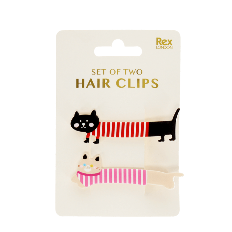 495 Rex London Hair Clips - Cats