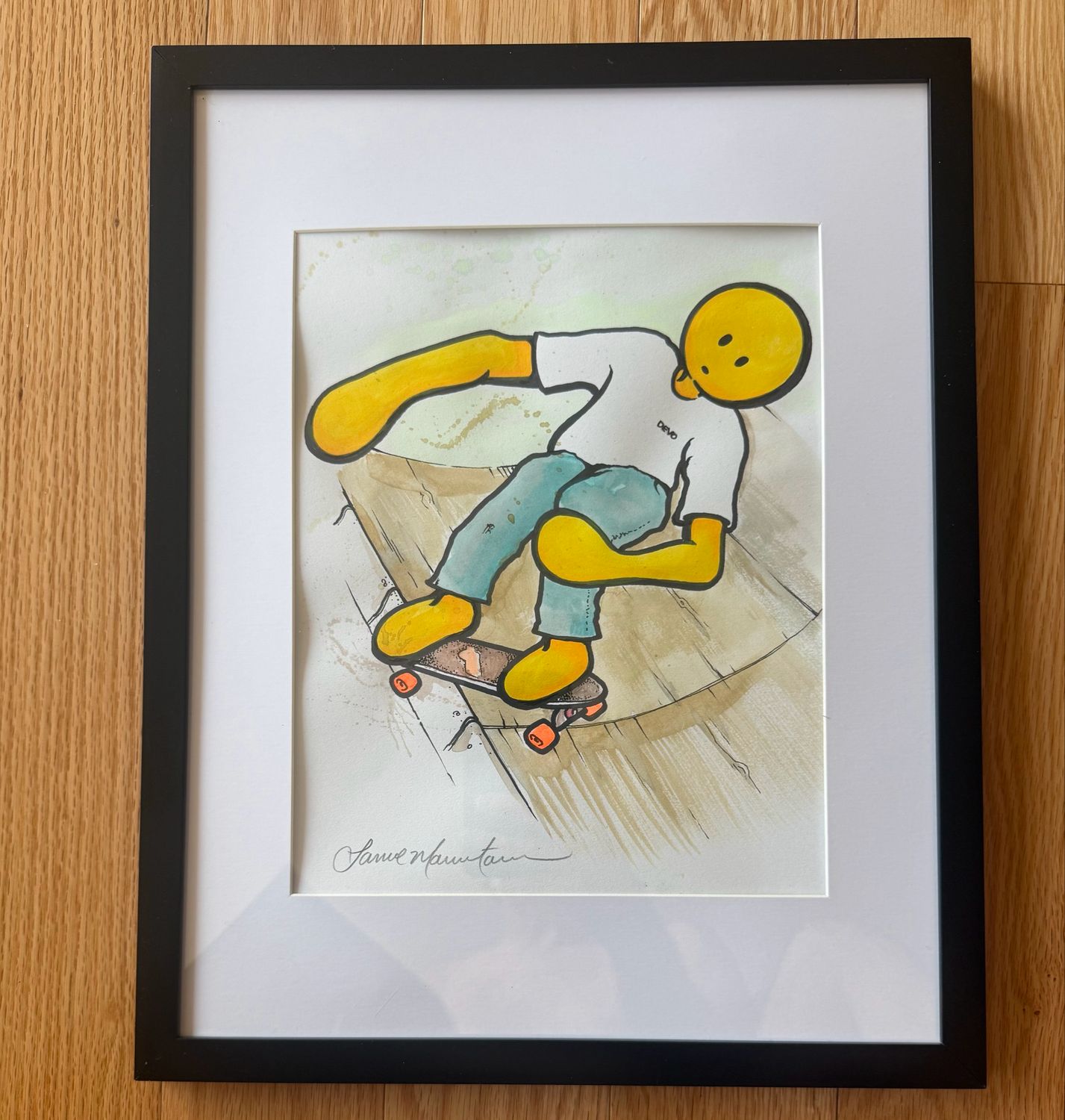 Watercolor Doughboy ST Eye Contact