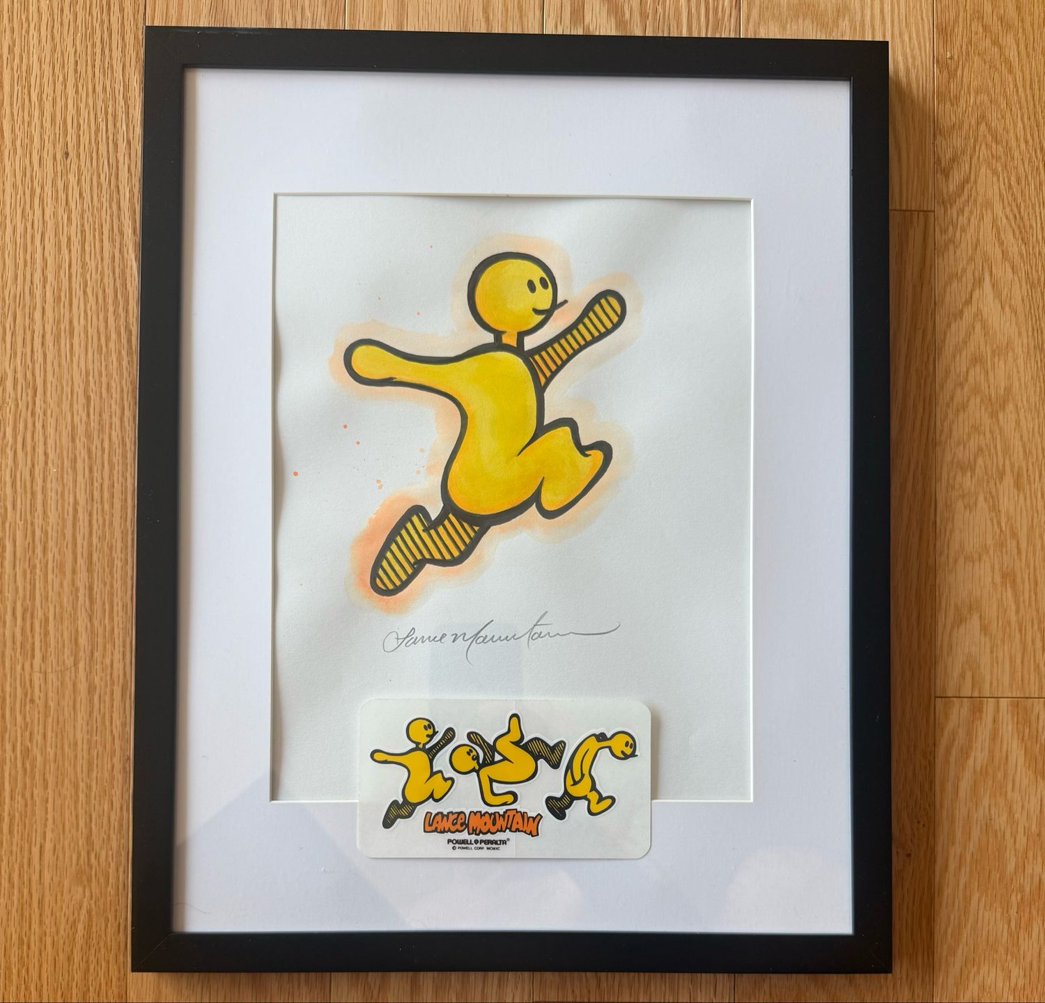 Watercolor Doughboy Run With OG Sticker