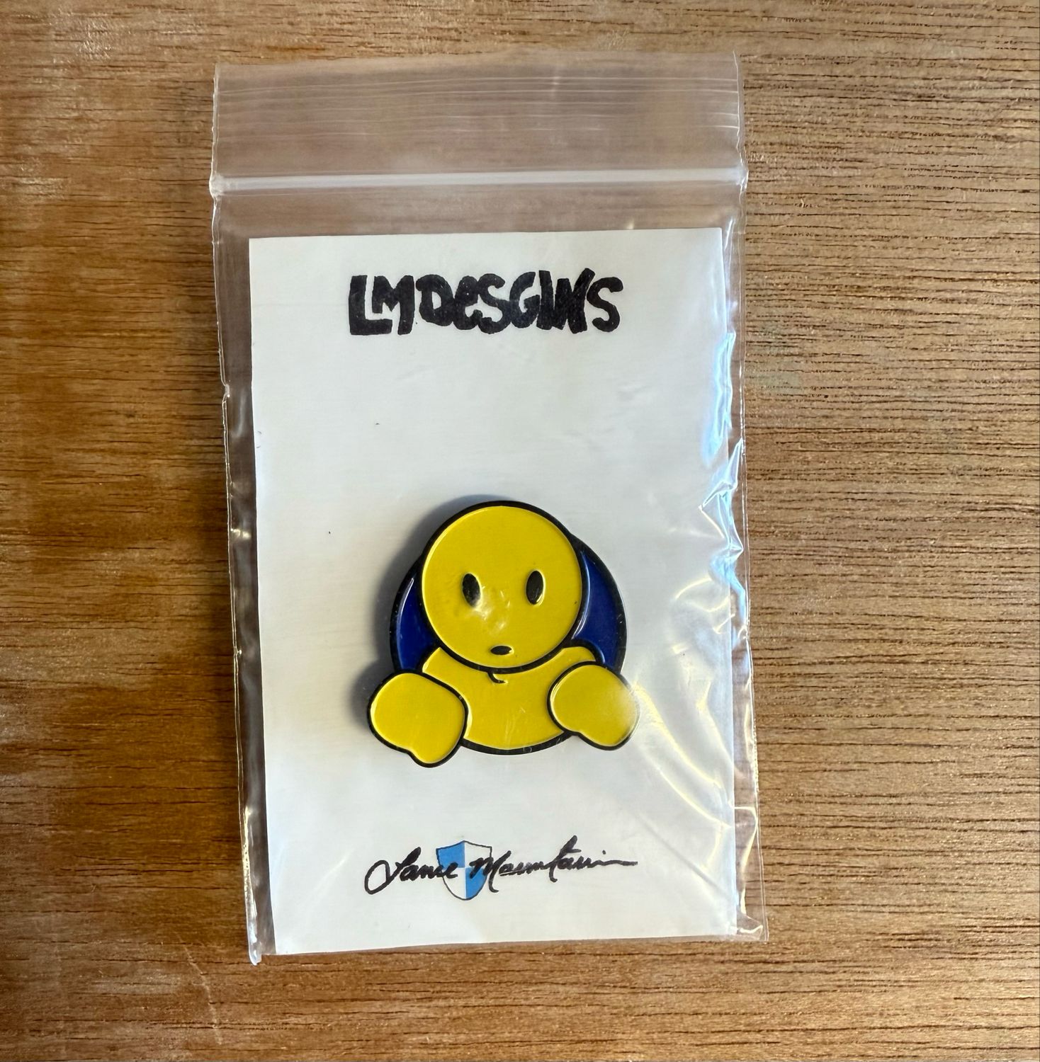 Dough Boy Pin Blue