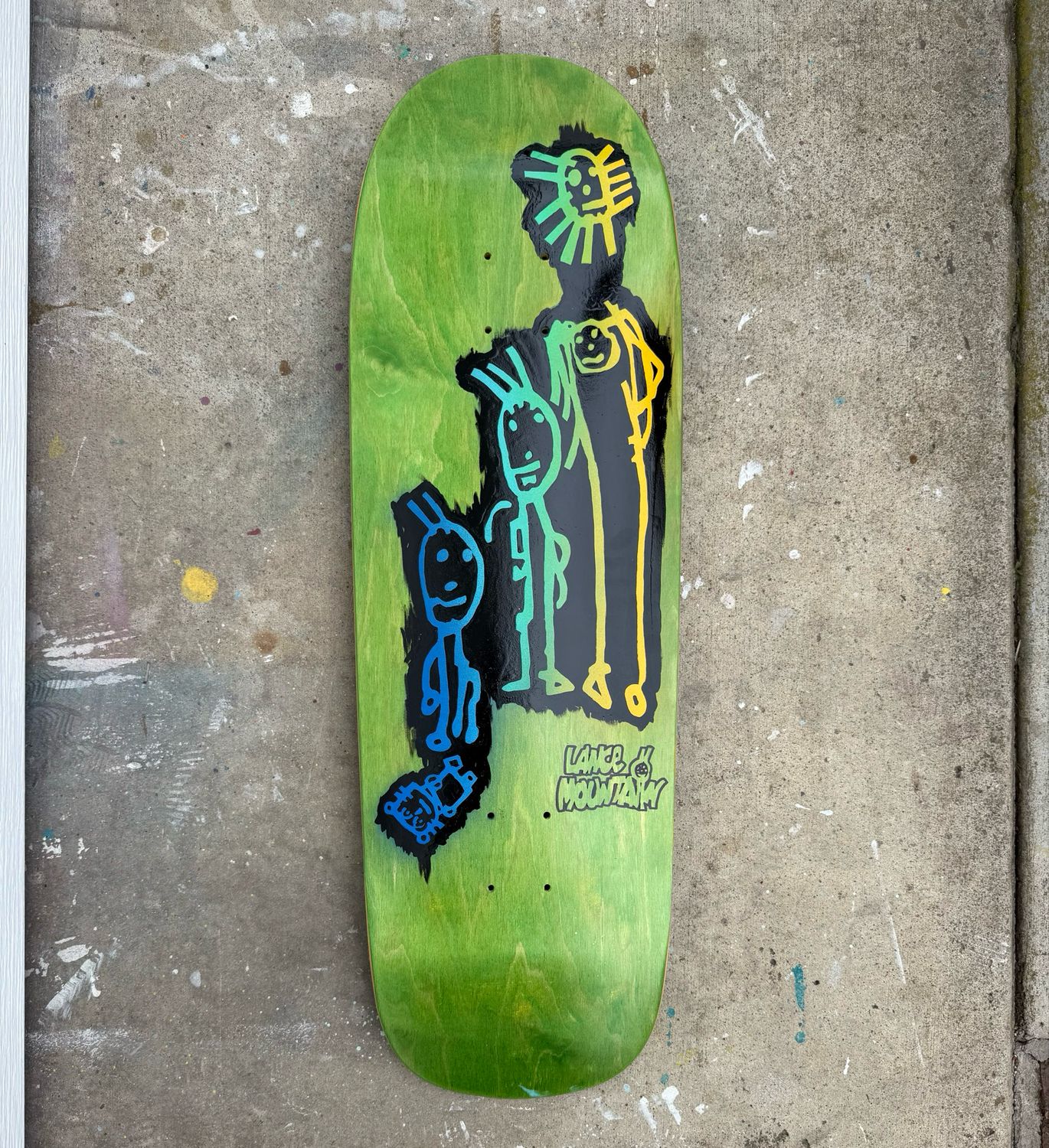 Hand Painted Family Deck Green