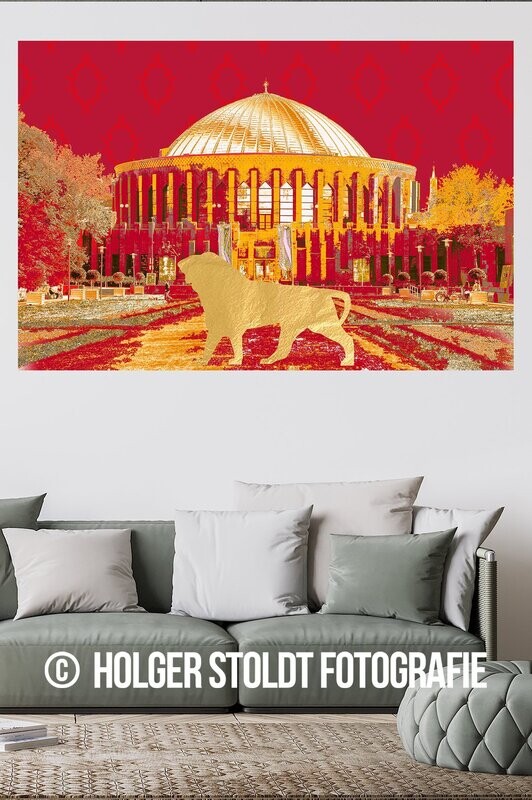 TONHALLE MIT GOLD-LÖWE