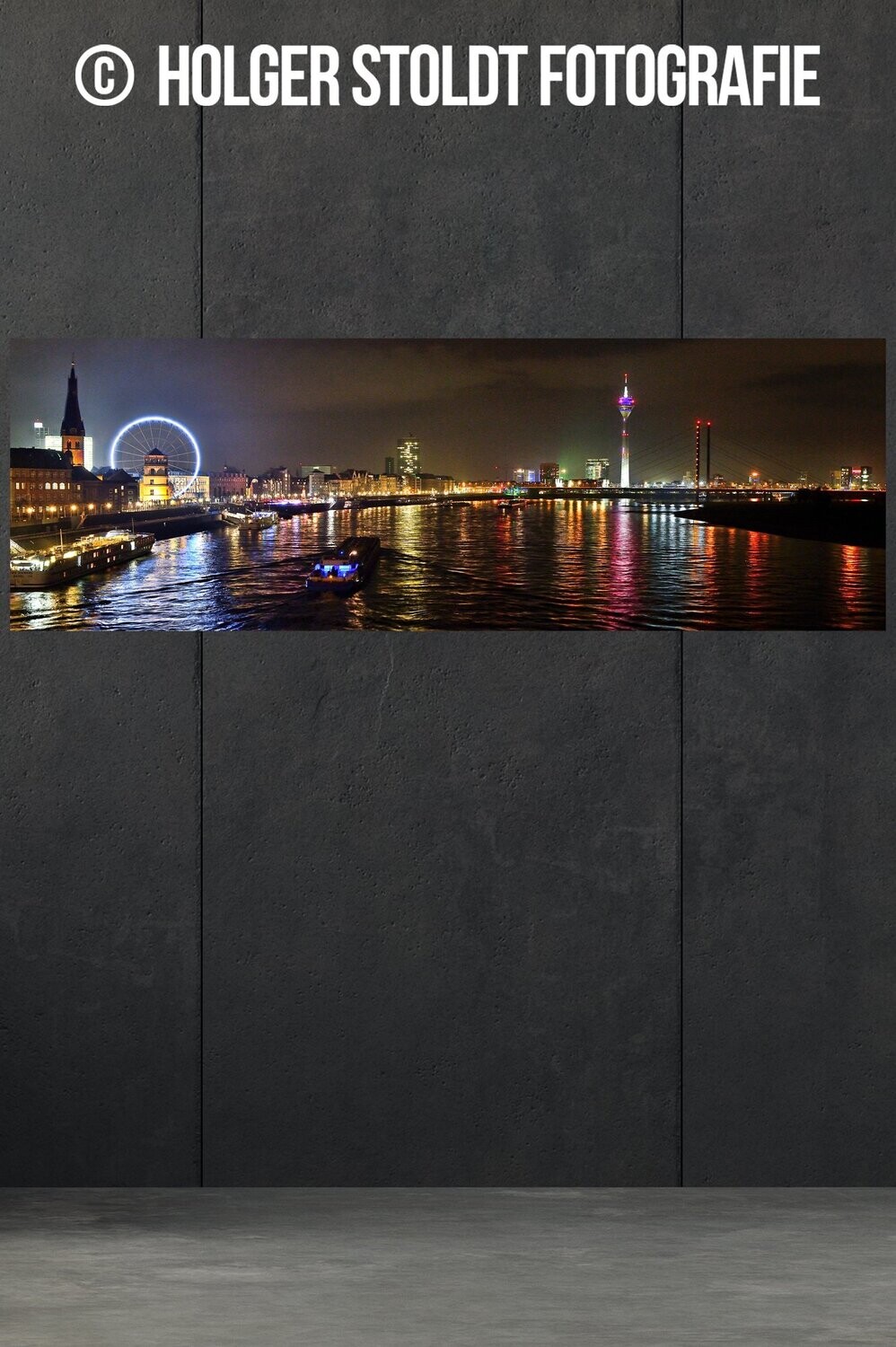DÜSSELDORF NACHTPANORAMA 3:1