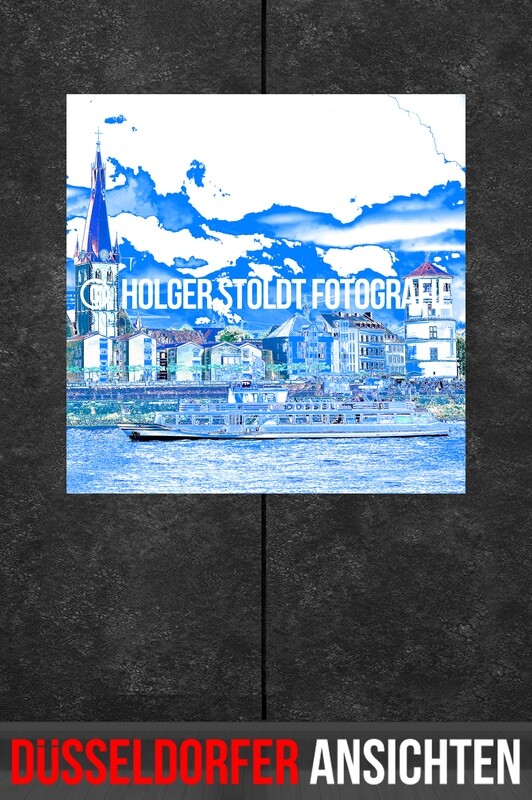 ALTSTADTANSICHT MIT SCHIFF BLAU2 QUAD