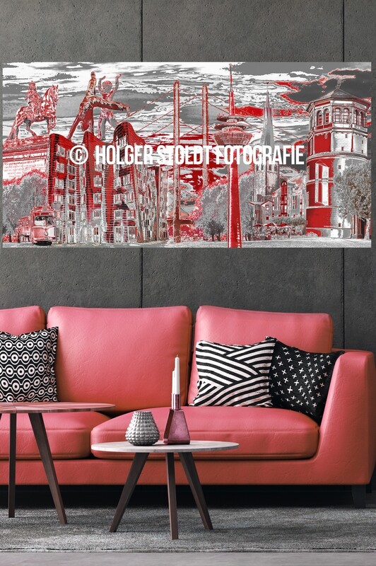 DÜSSELDORF-COMPOSING SCHWARZ-ROT 2:1