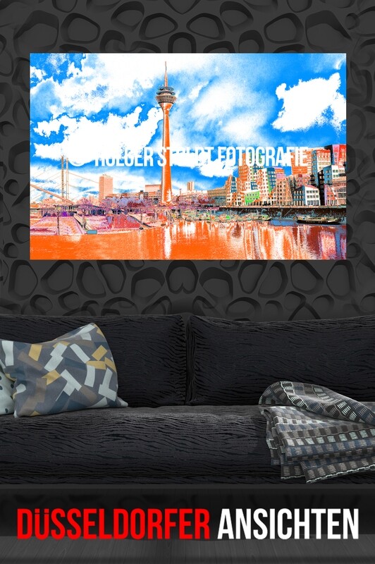 MEDIENHAFEN MIT KNIE 1 ORANGE-BLAU 3:2