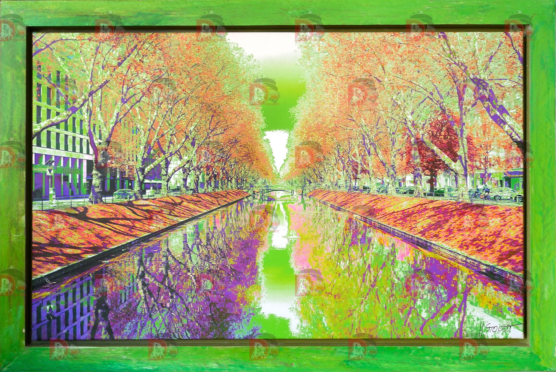 Kögraben bunt, gerahmt