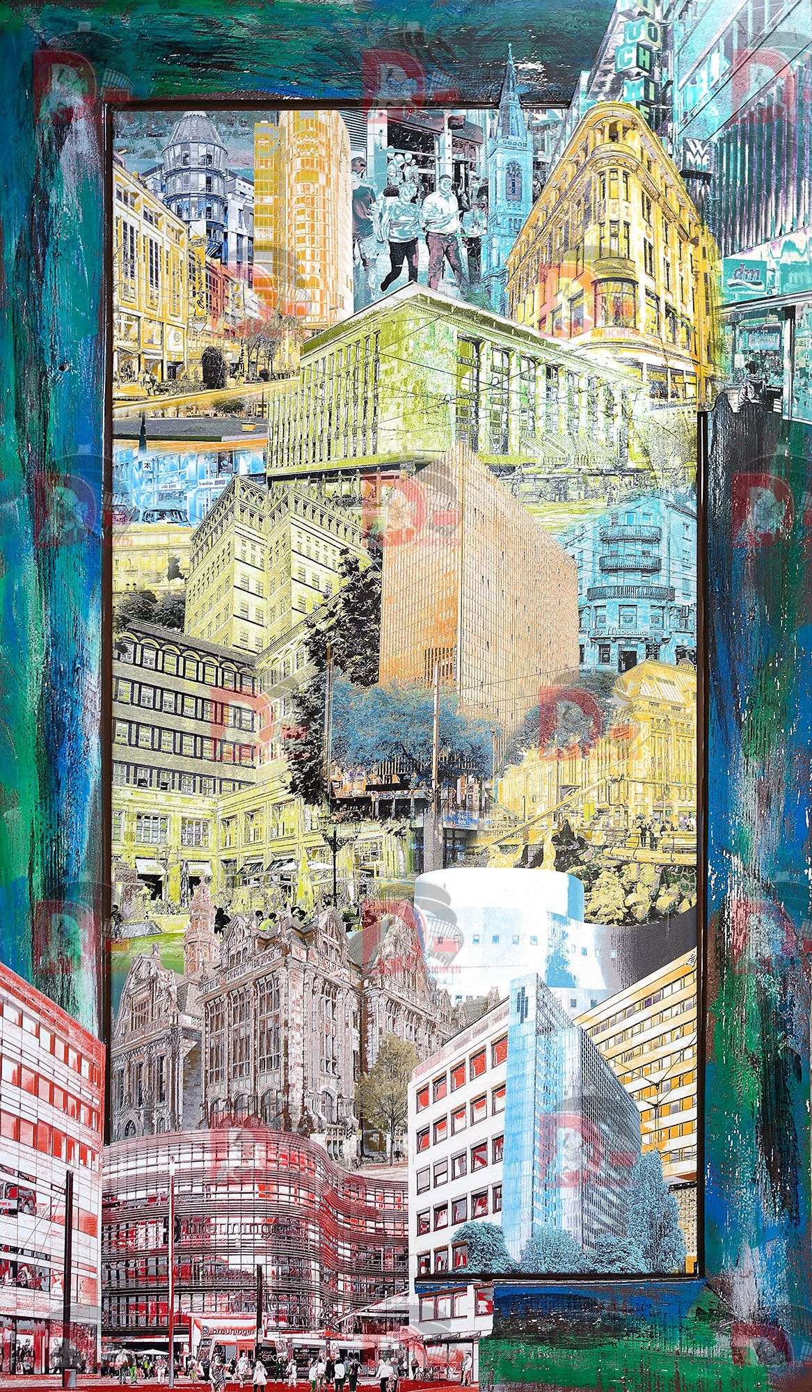 Composing Düsseldorf mit integriertem Rahmen