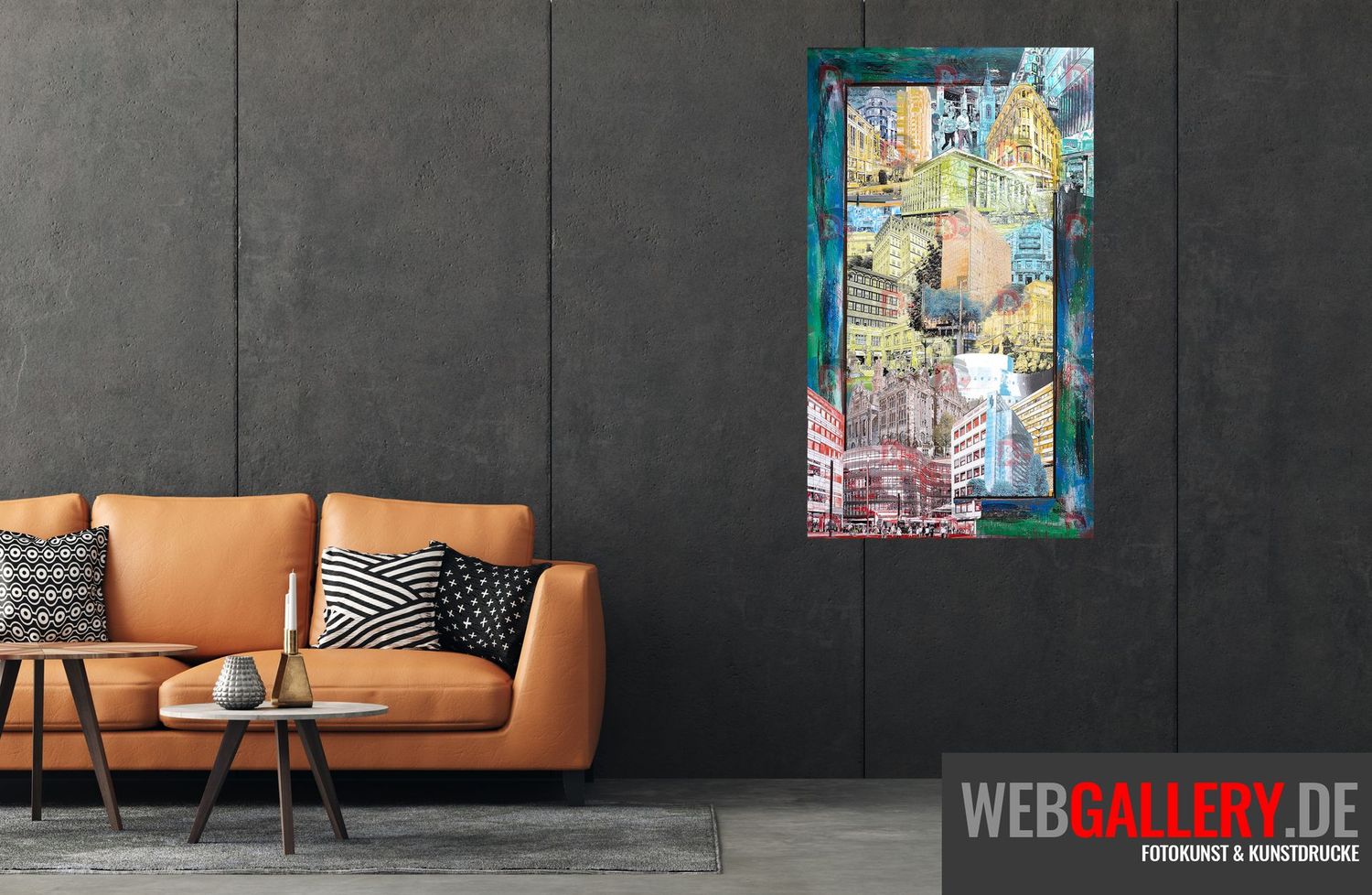 Composing Düsseldorf mit integriertem Rahmen