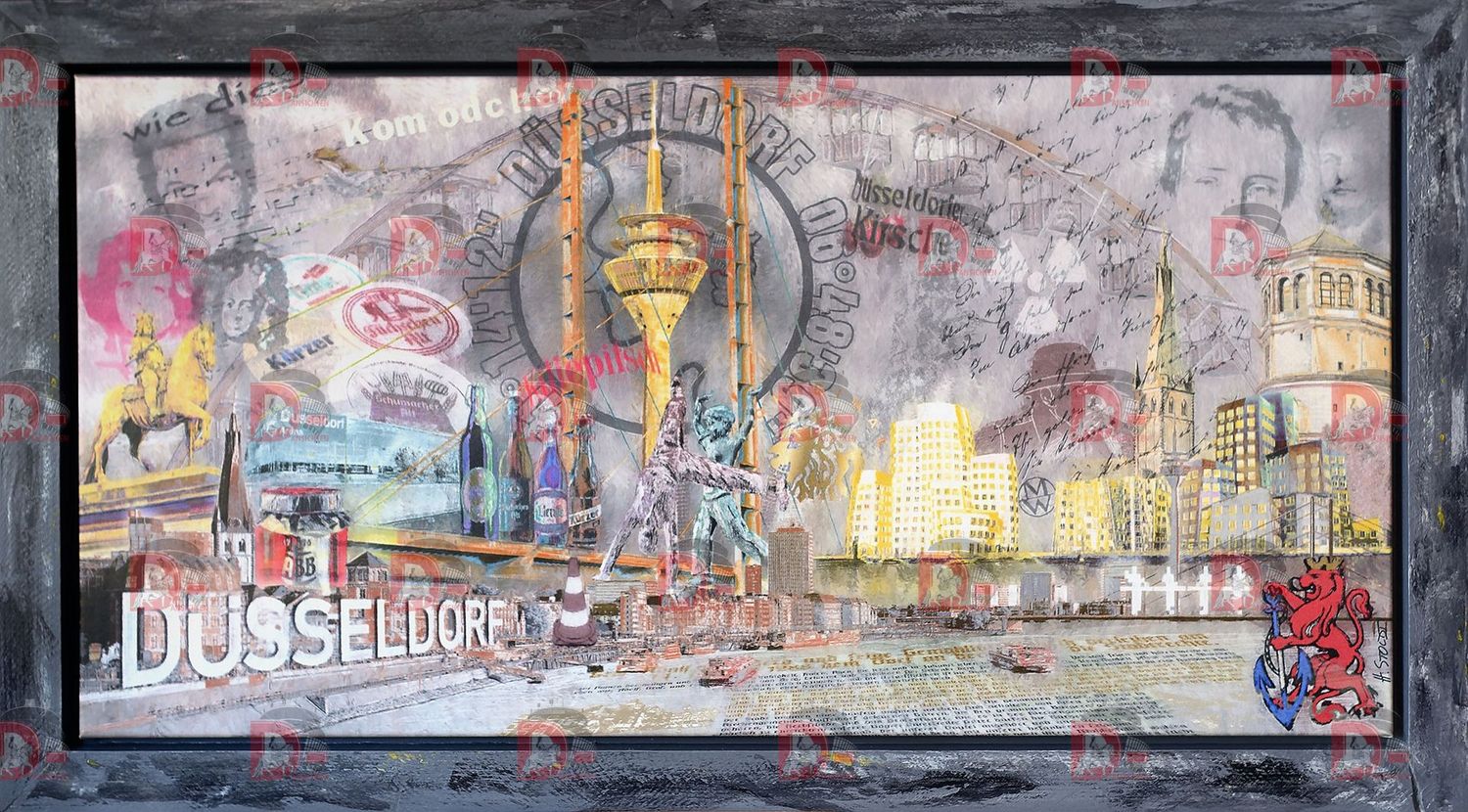 Düsseldorfer Reichtum Teil 1, gerahmt