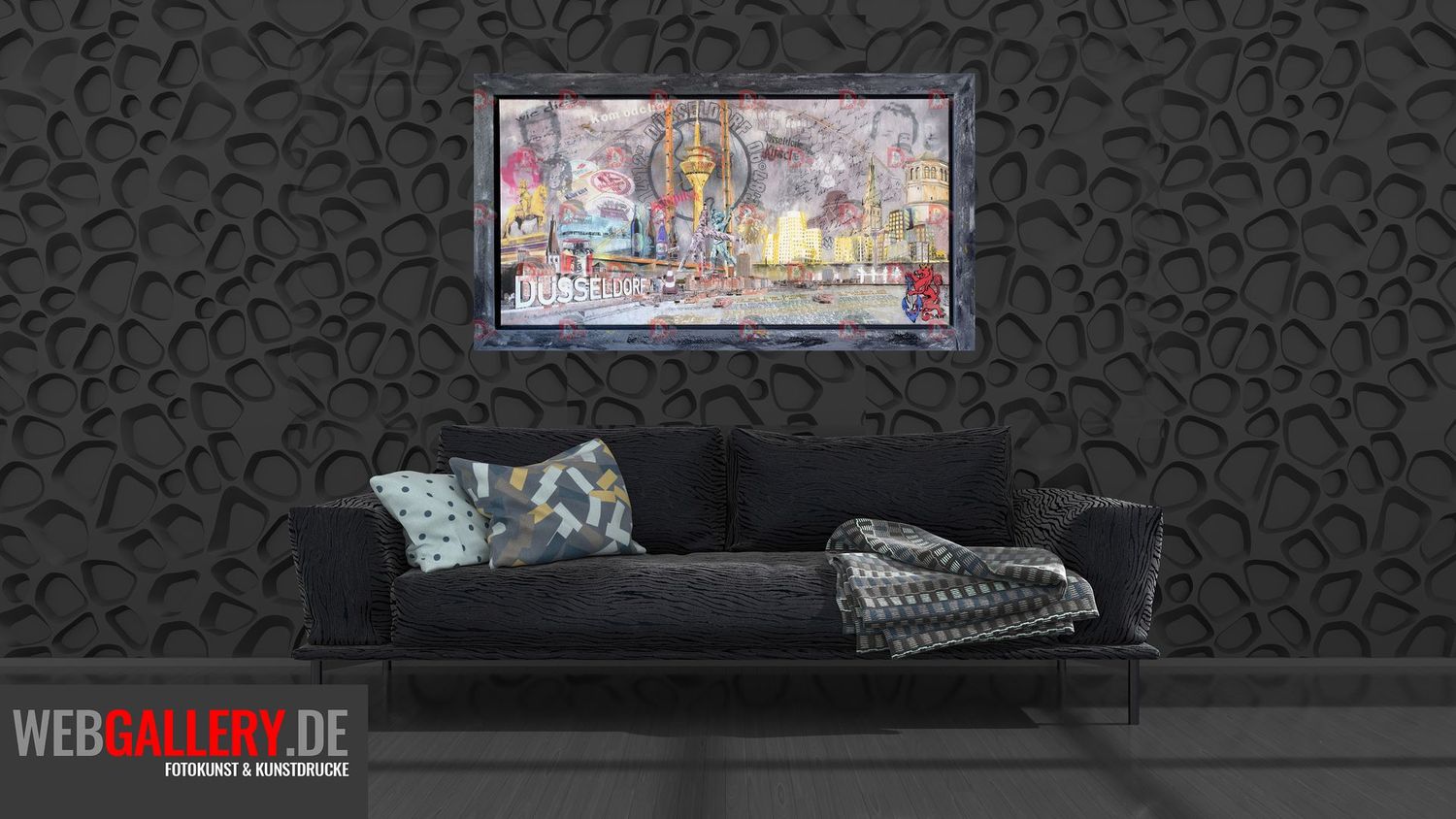 Düsseldorfer Reichtum Teil 1, gerahmt