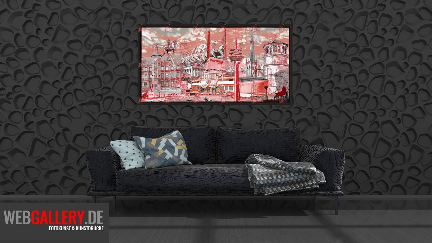 Sportstadt-Composing 2:1 gerahmt