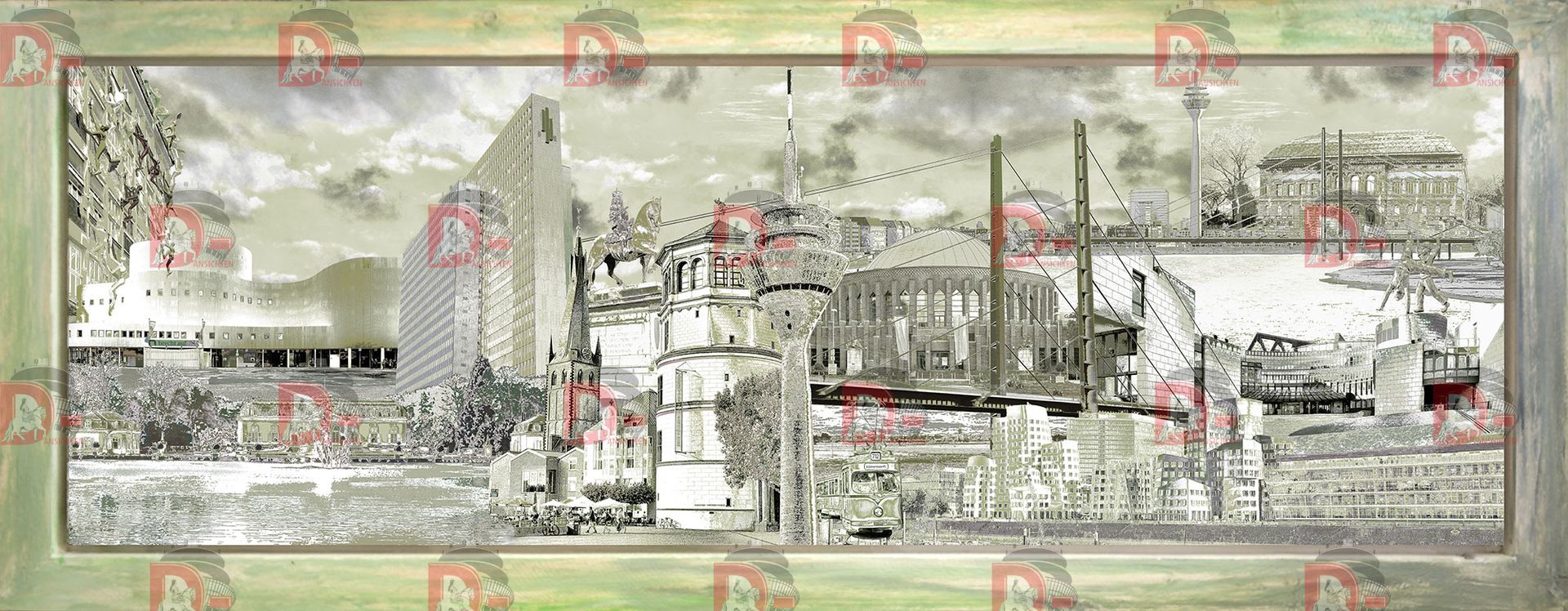 Composing E-Düsseldorf fast SW, gerahmt