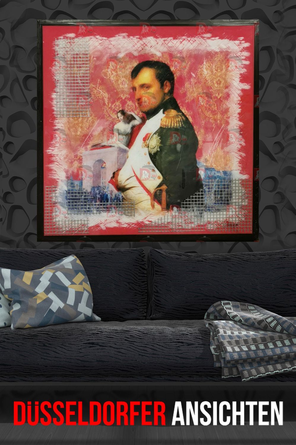 Napoleon Rot, gerahmt